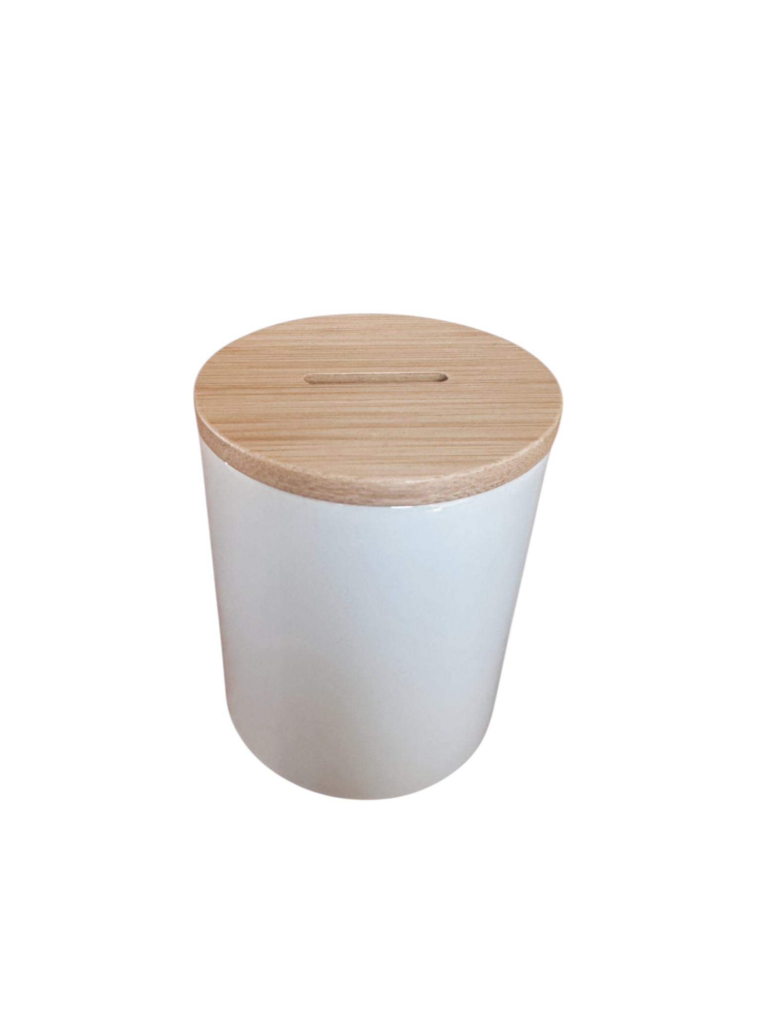 personalisierte Spardose mit Holzdeckel, individuell bedruckbar