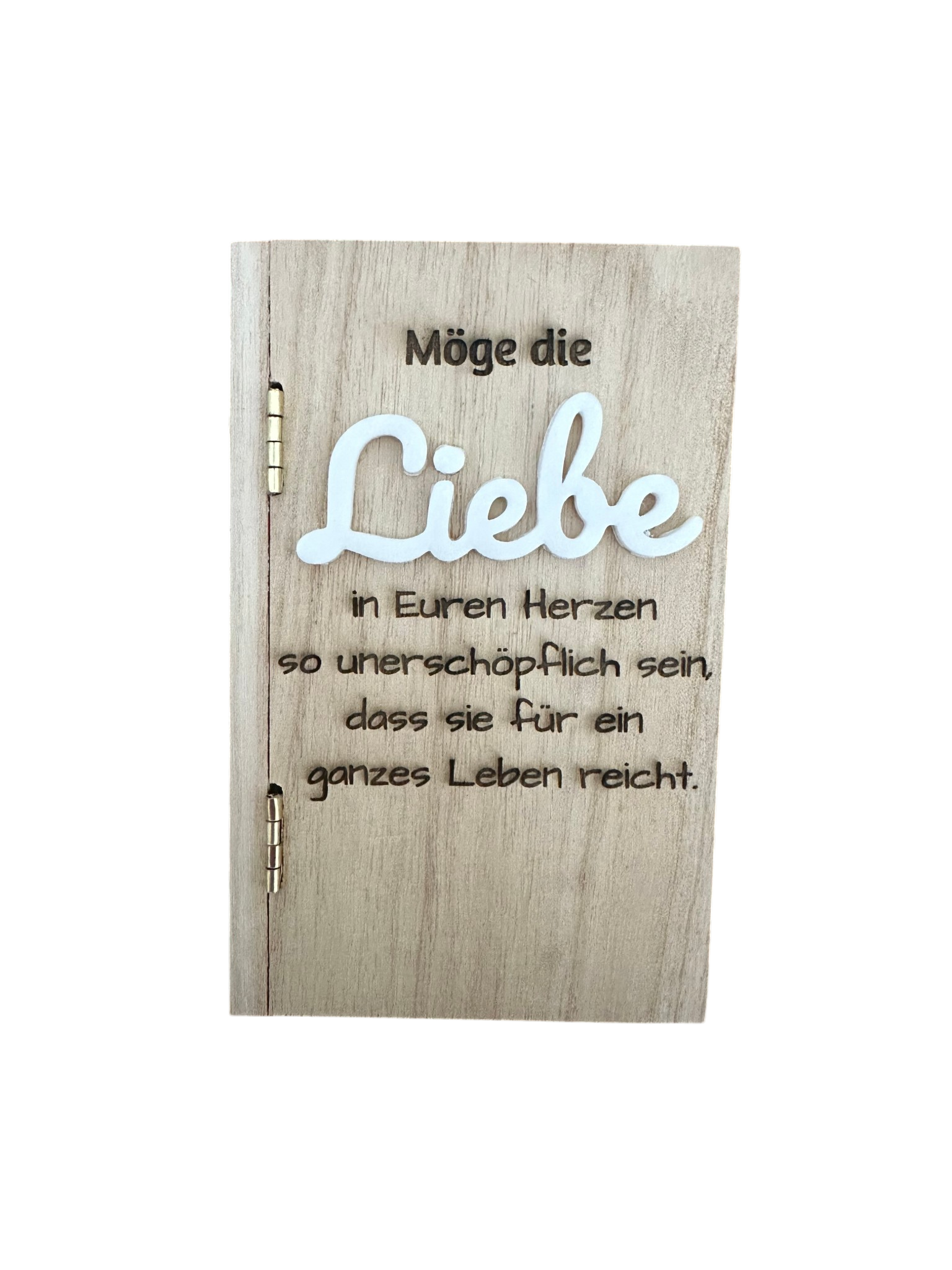Geschenkbox "Liebe" aus Holz – mit Magnetverschluss & Gravur