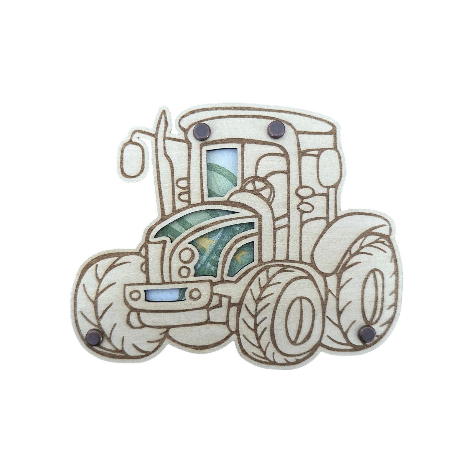 Geldgeschenk Traktor aus Holz - originell, persönlich und kreativ