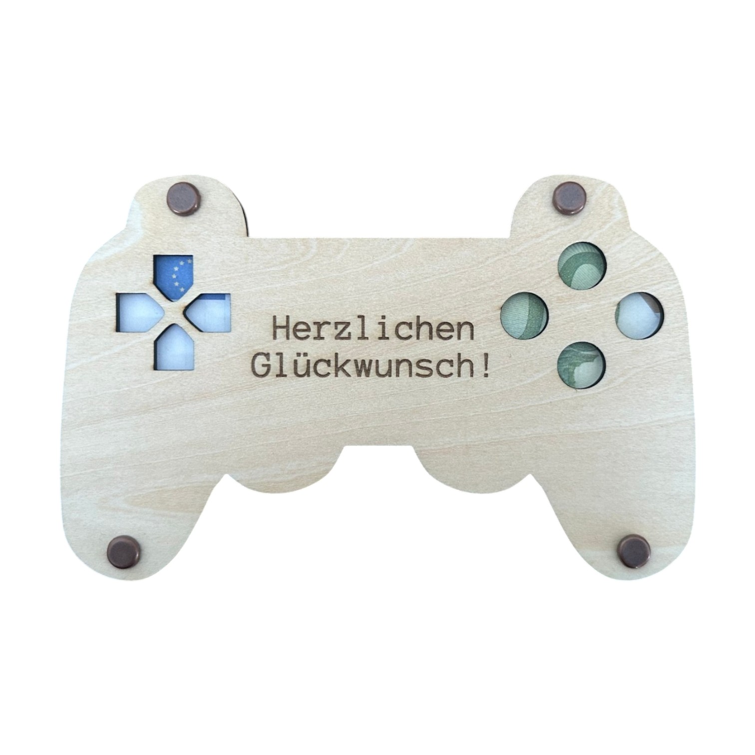 Glückwunschkarte in Controller-Form – für echte Gaming-Fans